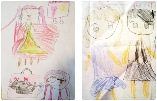 ピアノ教室の生徒さんからいただいたイラスト1