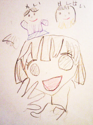 ピアノ教室の生徒さんからいただいたイラスト3